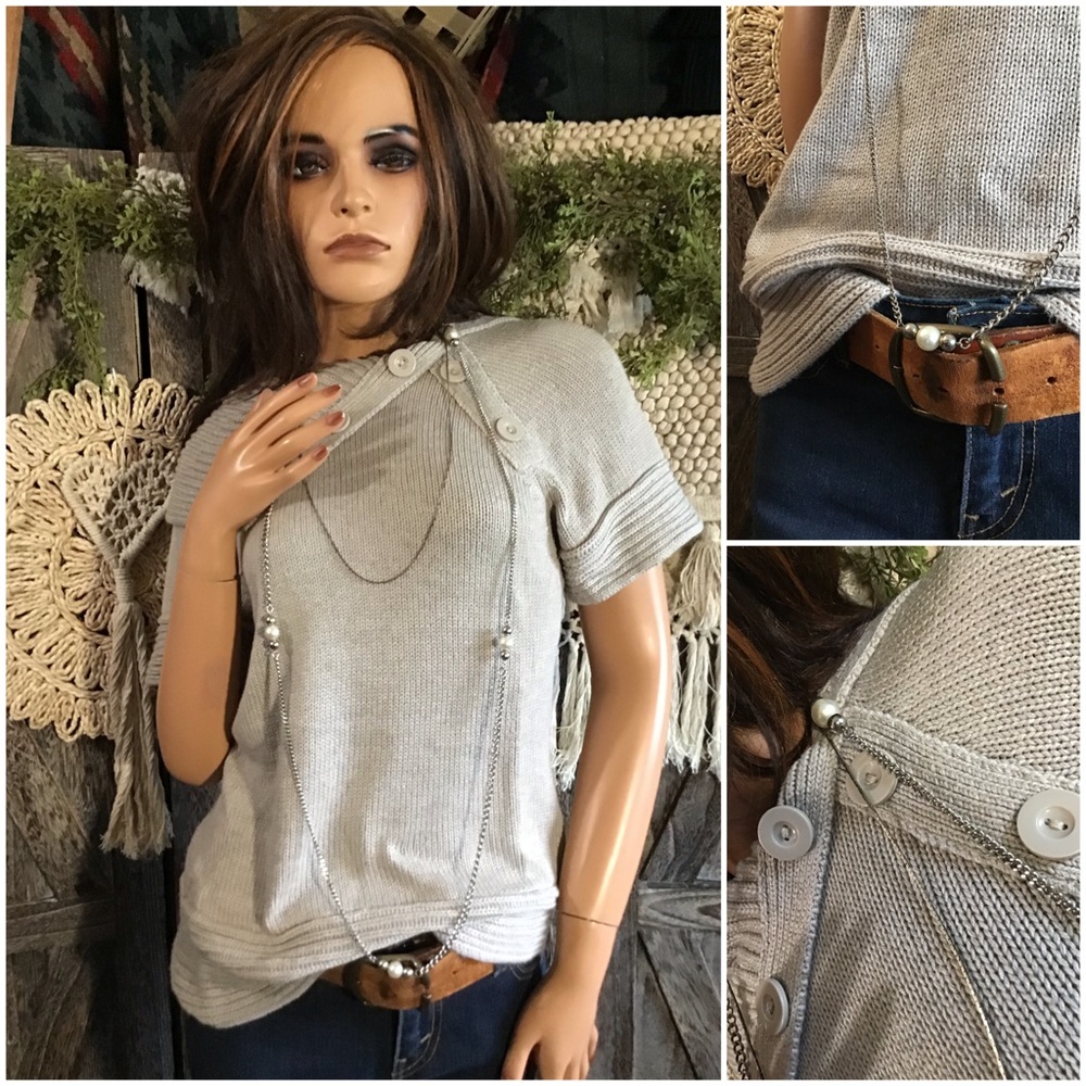 The Limited Cowl Neck Short Sleeve Sweater